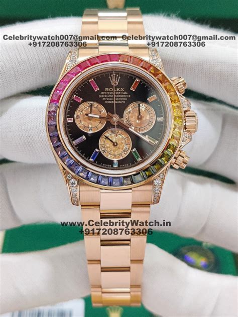 rolex daytona rainbow replica india